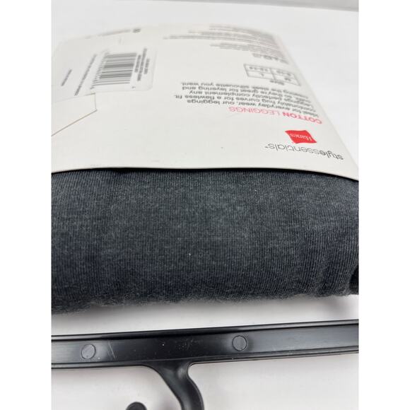 Hanes StyleEssentials Cotton Leggings Size Large 12-14 Marble Heather Footless - Picture 5 of 5